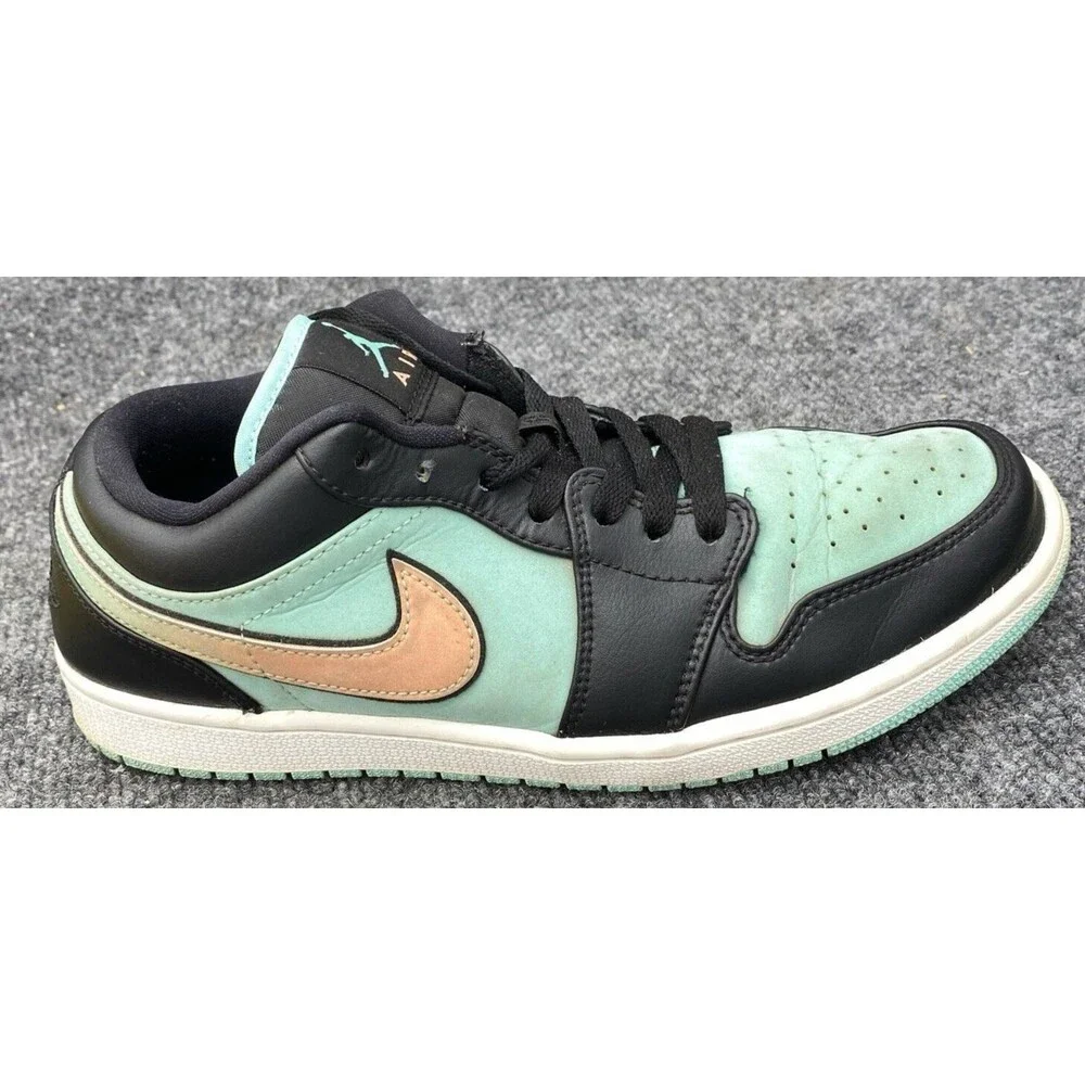 Air Jordan 1 Low SE Tropical Twist Men's Size 9.5 Teal Black Sneakers CK3022-301